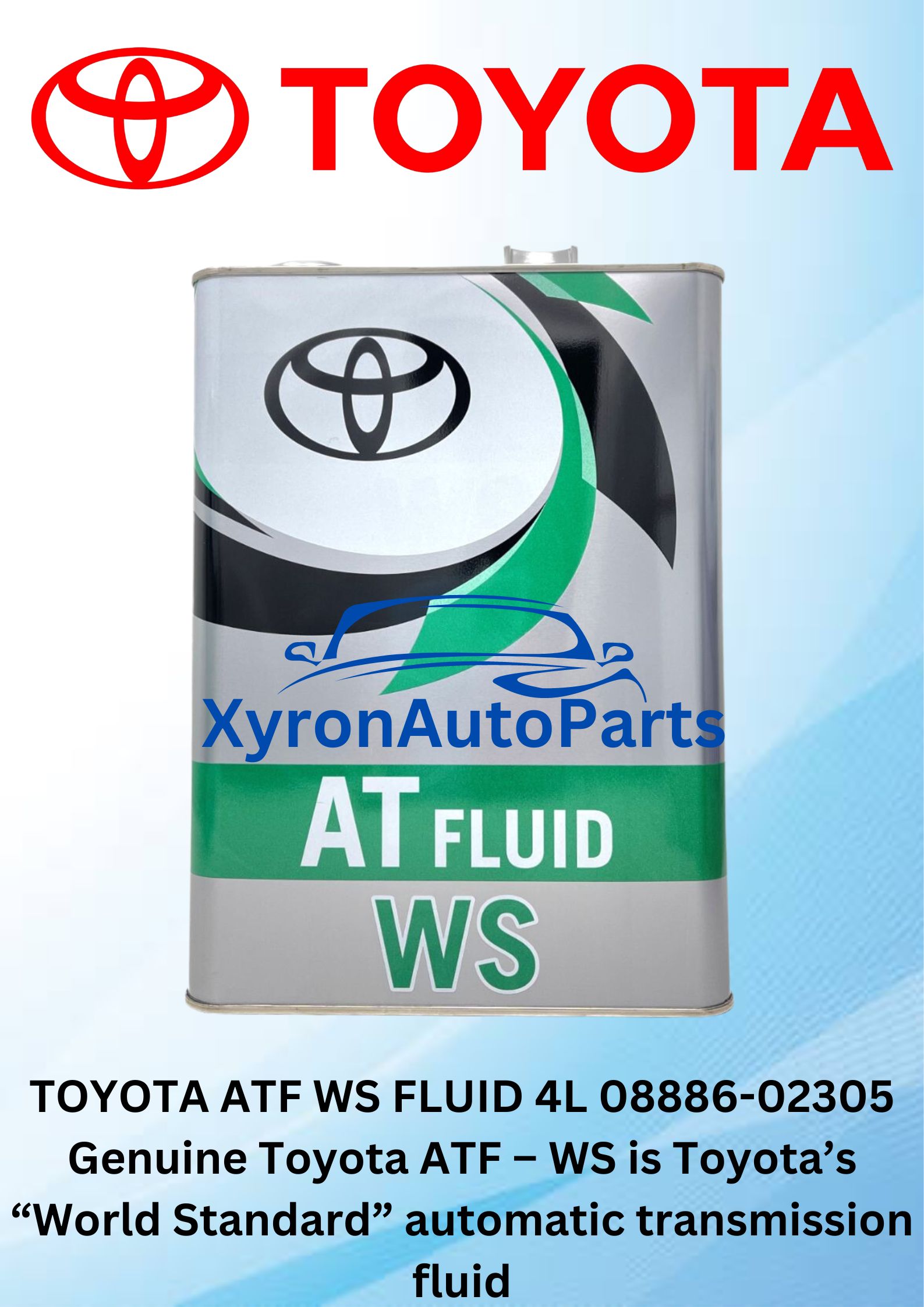Toyota ATF WS 4L Gallon (Part No: 08886-02305) Automotive