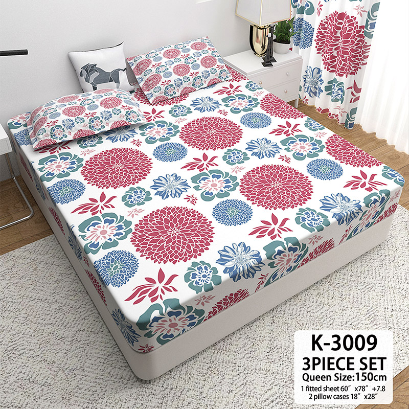 3 in 1 Bed sheet CottonStevenCOD Korean cotton and makapal sale New