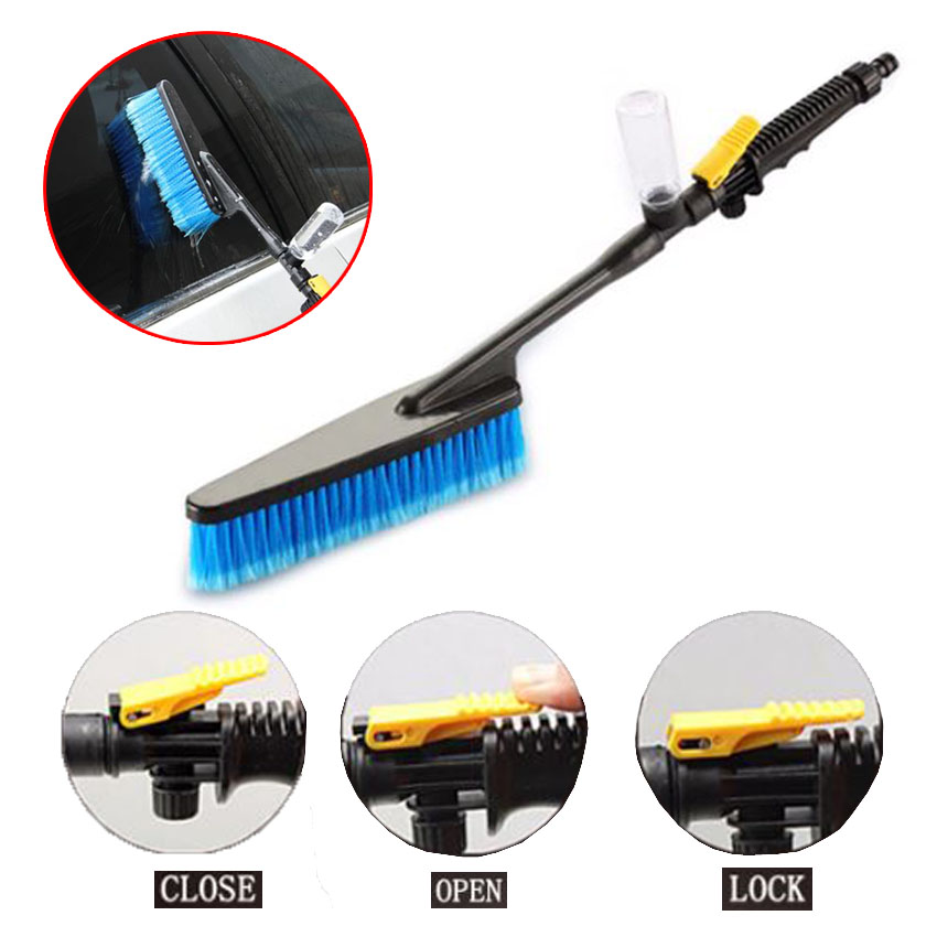 Car Cleaning002 Car Wash Brush Hose Cleaning Water Spray Handle Brush