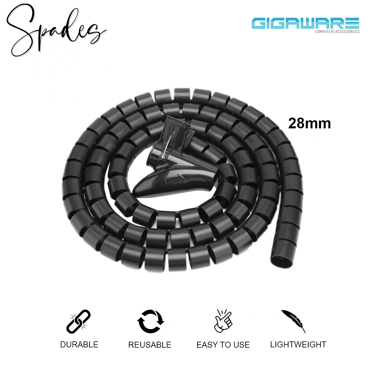 Cable Organizer Cable Wire Wrap Organizer Spiral Tube Cable Winder