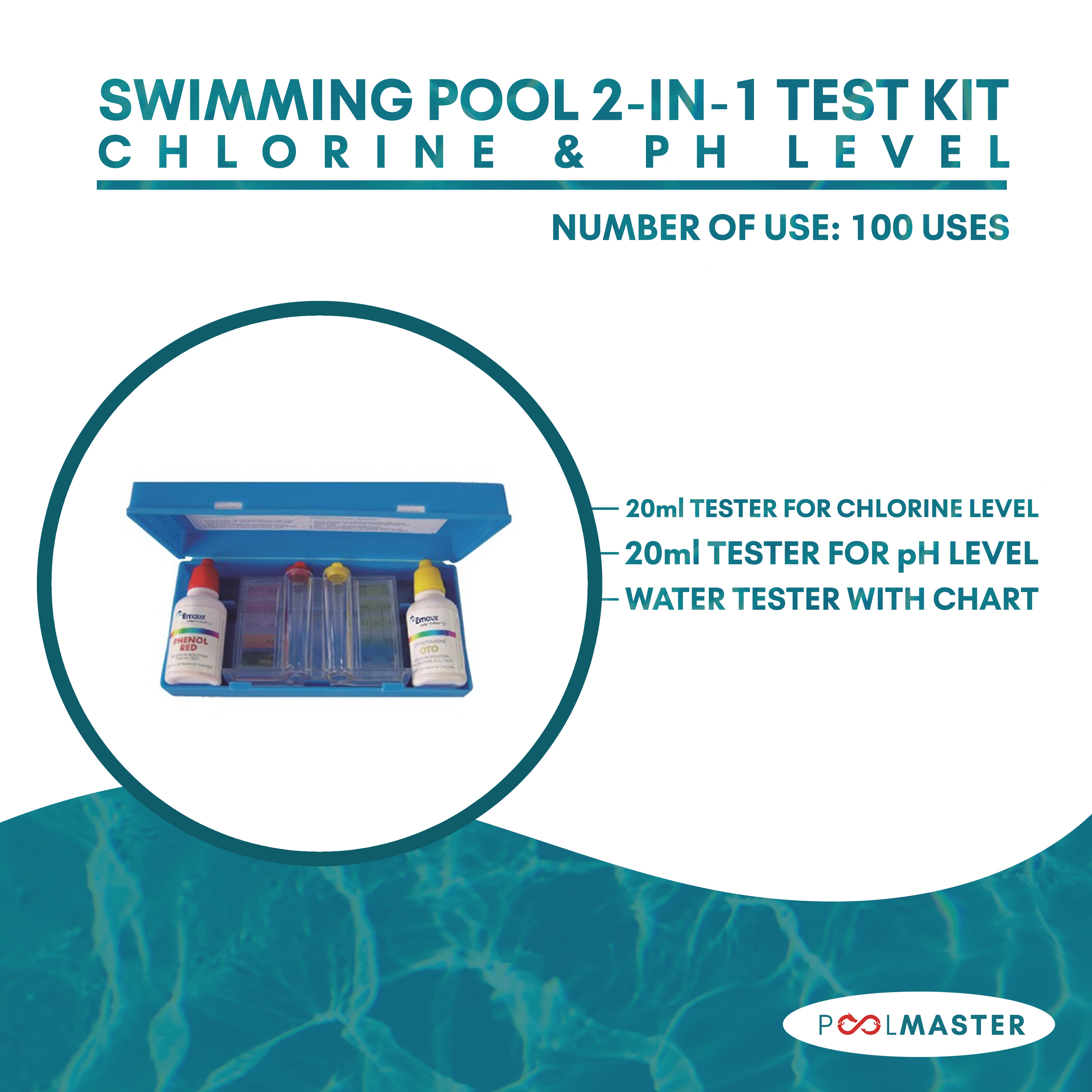 Emaux Swimming Pool Test Kit for Chlorine and pH Lazada PH