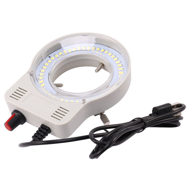 48 LED Industrial Microscope Camera Light Source Ring Lamp Light ...