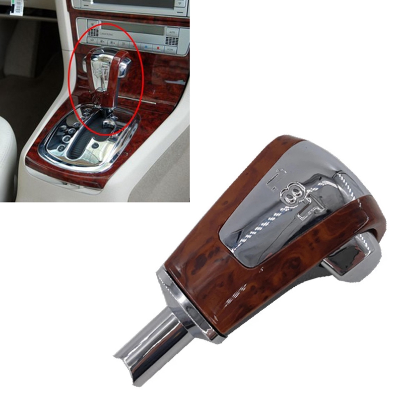 Car Cherry Wood & Chrome Automatic Gear Shift Knob Shifting Handball for Passat B5 1.8T 1999-2004 3BD713139