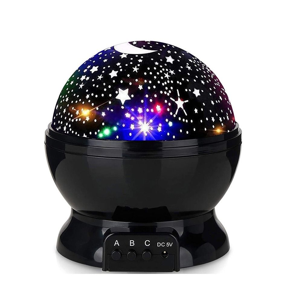 Romantic Star Moon Rotation LED Night Light Bedroom Ceiling Projector Lamp Home Decoration
