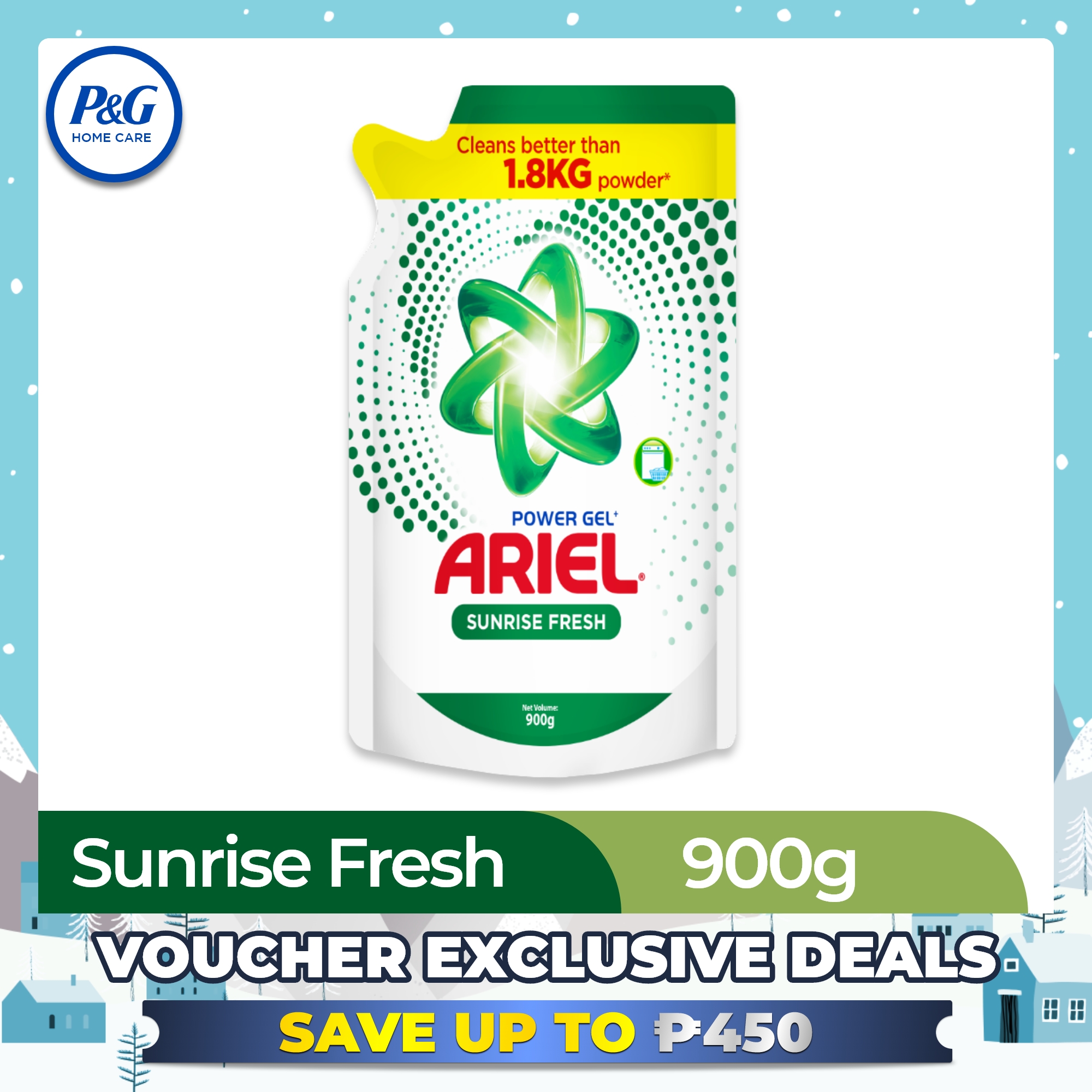 Ariel Laundry Liquid Detergent Sunrise Fresh 900g Refill Lazada PH