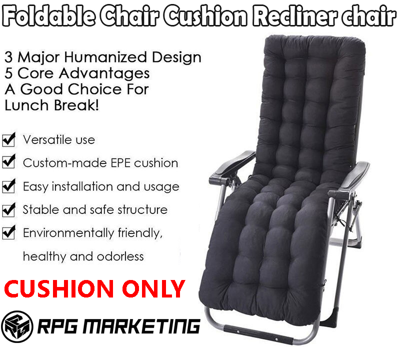 Foldable Chair Cushion Recliner chair Cushion long Chair Couch Seat