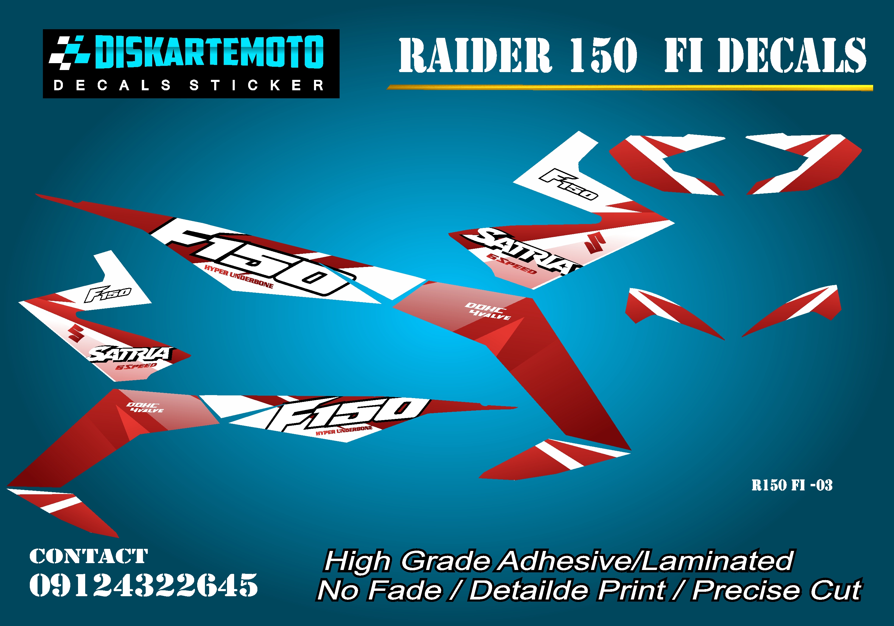 Raider 150 fi Decals Sticker Lazada PH