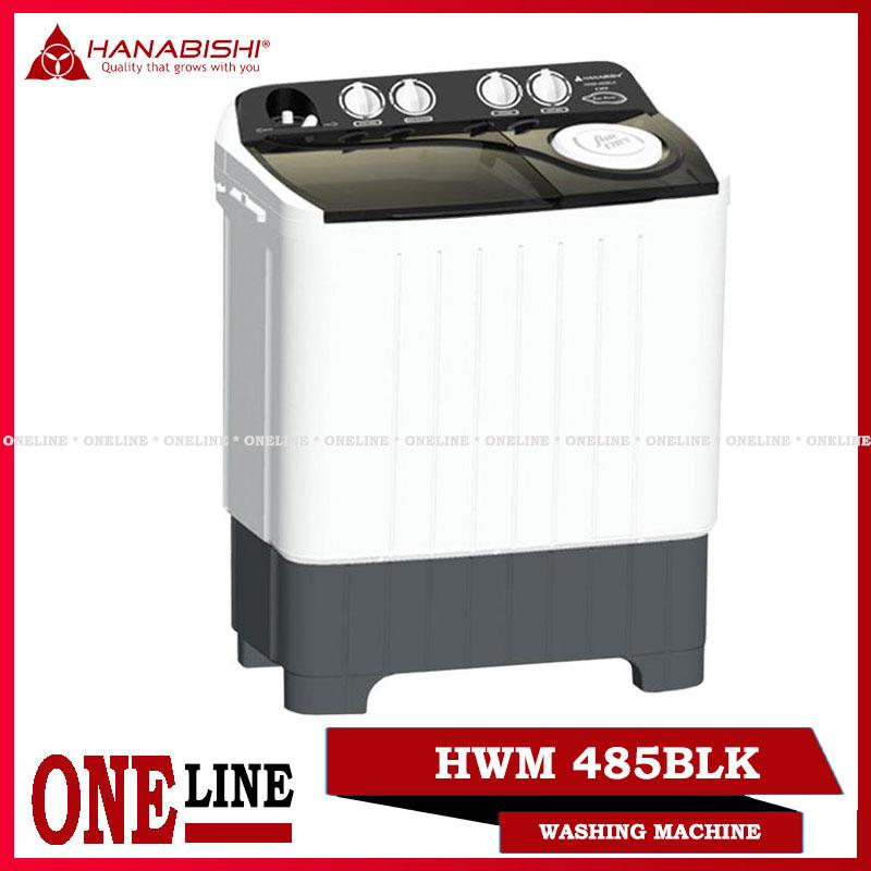 Oneline HANABISHI TWIN TUB WASHING MACHINE HWM-485BLK | Lazada PH