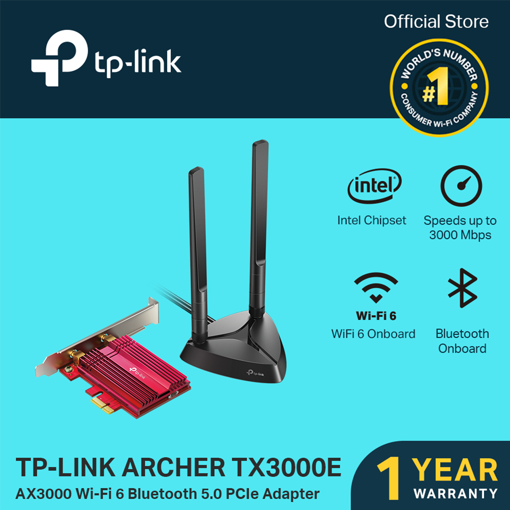 TP-LINK Archer AX3000 Wi-Fi 6 Bluetooth PCIe Adapter
