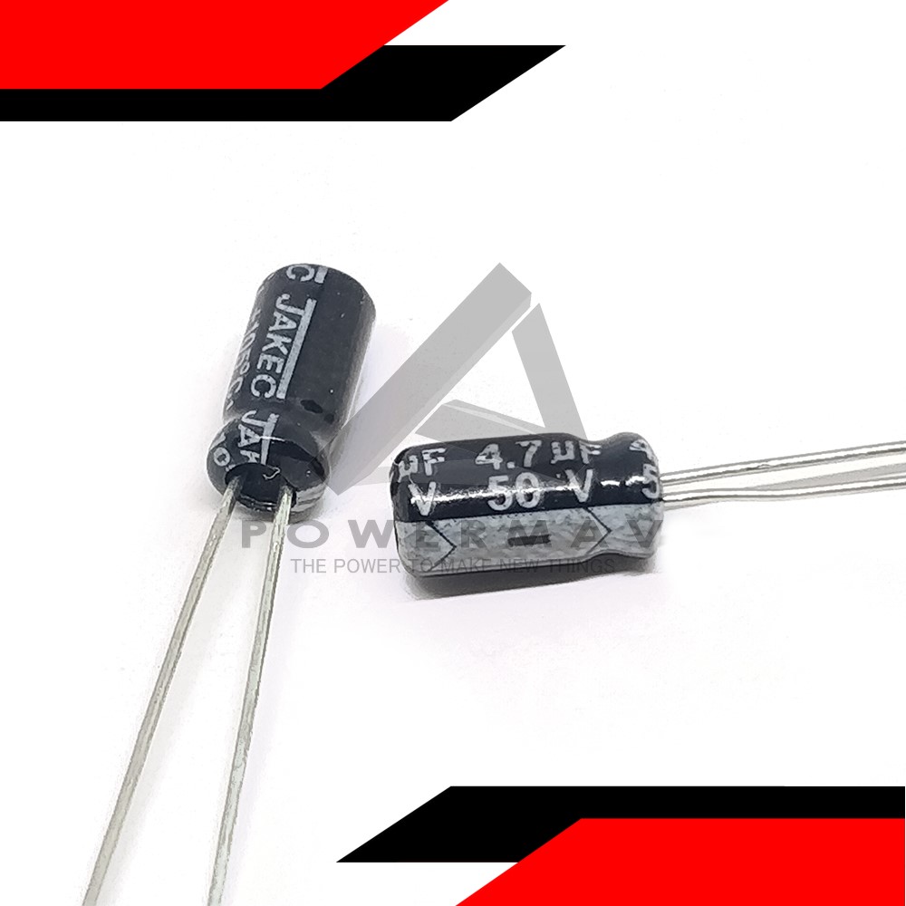 2pcs original 4.7uf 50v capacitor New Aluminum Electrolytic Capacitors