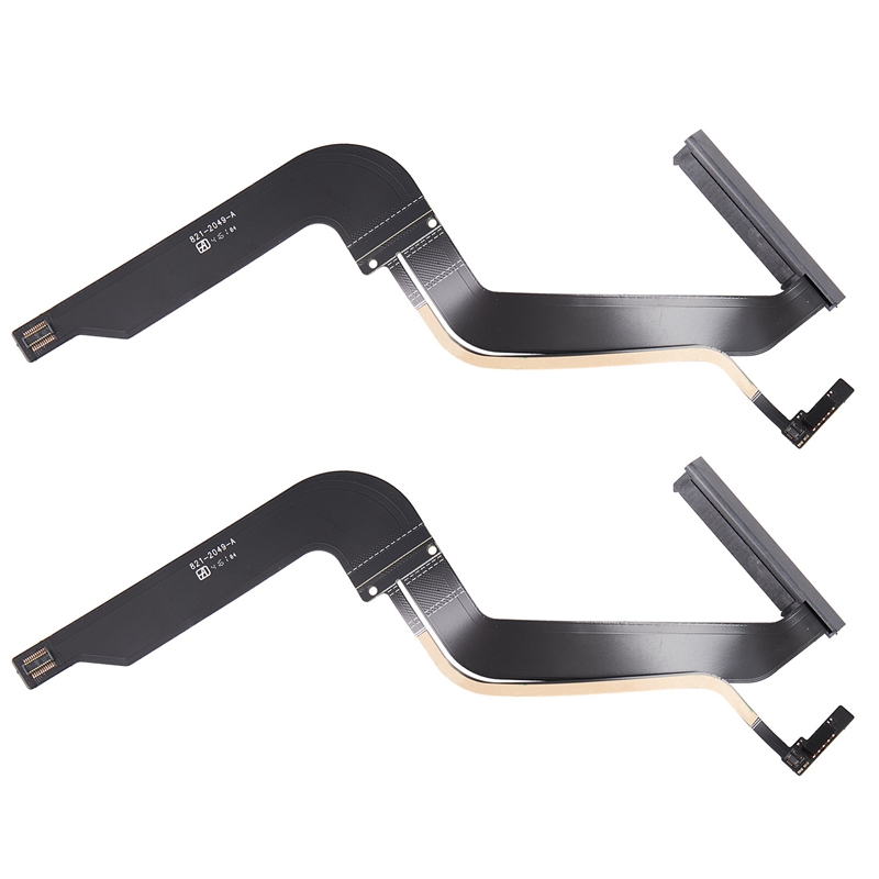 2X 821-2049-A HDD Hard Drive Flex Cable for MacBook Pro 13 in A1278 HDD Cable Mid 2012 MD101 MD102 EMC 2554