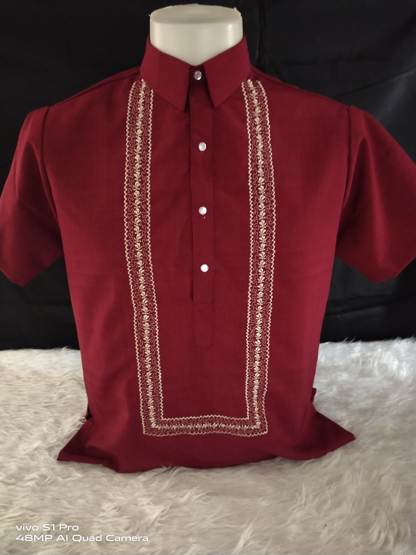 Polo Barong For Men Office Uniforms Formal Wear Shopee Philippines ...
