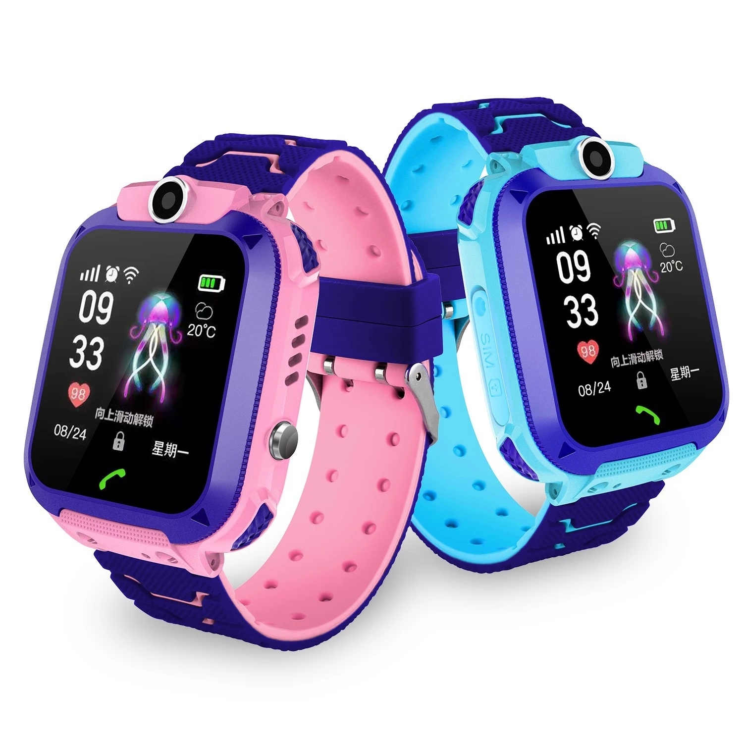 HOT】 Q12 Children 39;s Smart Watch SOS Phone Watch Smartwatch For Kids With  Sim Card Photo Waterproof IP67 Kids Gift For IOS Android Lazada PH