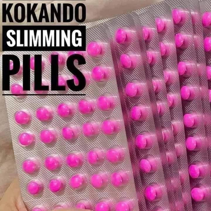 ORIGINAL 1BOX/8PADS KOKANDO BYURAKKU SLIMMING PINK PILLS MADE IN JAPAN