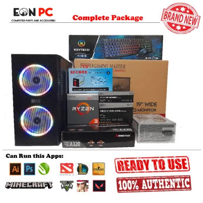 Gaming Complete Set PC DESKTOP RYZEN 7|RYZEN 3|Athlon 200GE|A10-9700|A8-9600|A6-7480 with 2GB GRAPHICS (BRANDNEW)