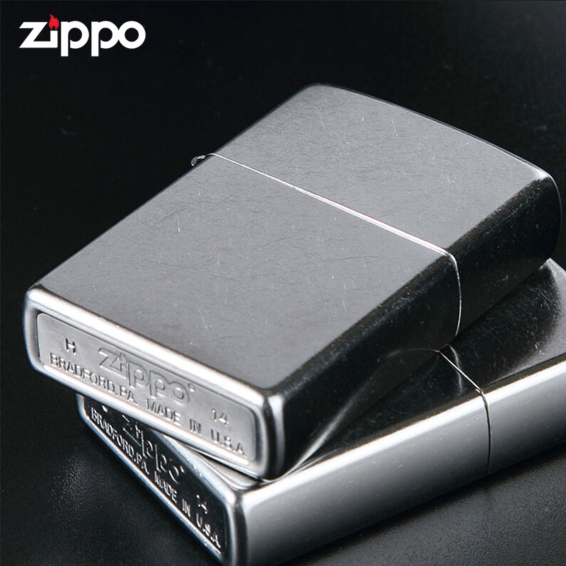 Zippo Windproof Pocket Lighter Classic Street Chrome Zippo 207（ Lighter Without Fuel Inside