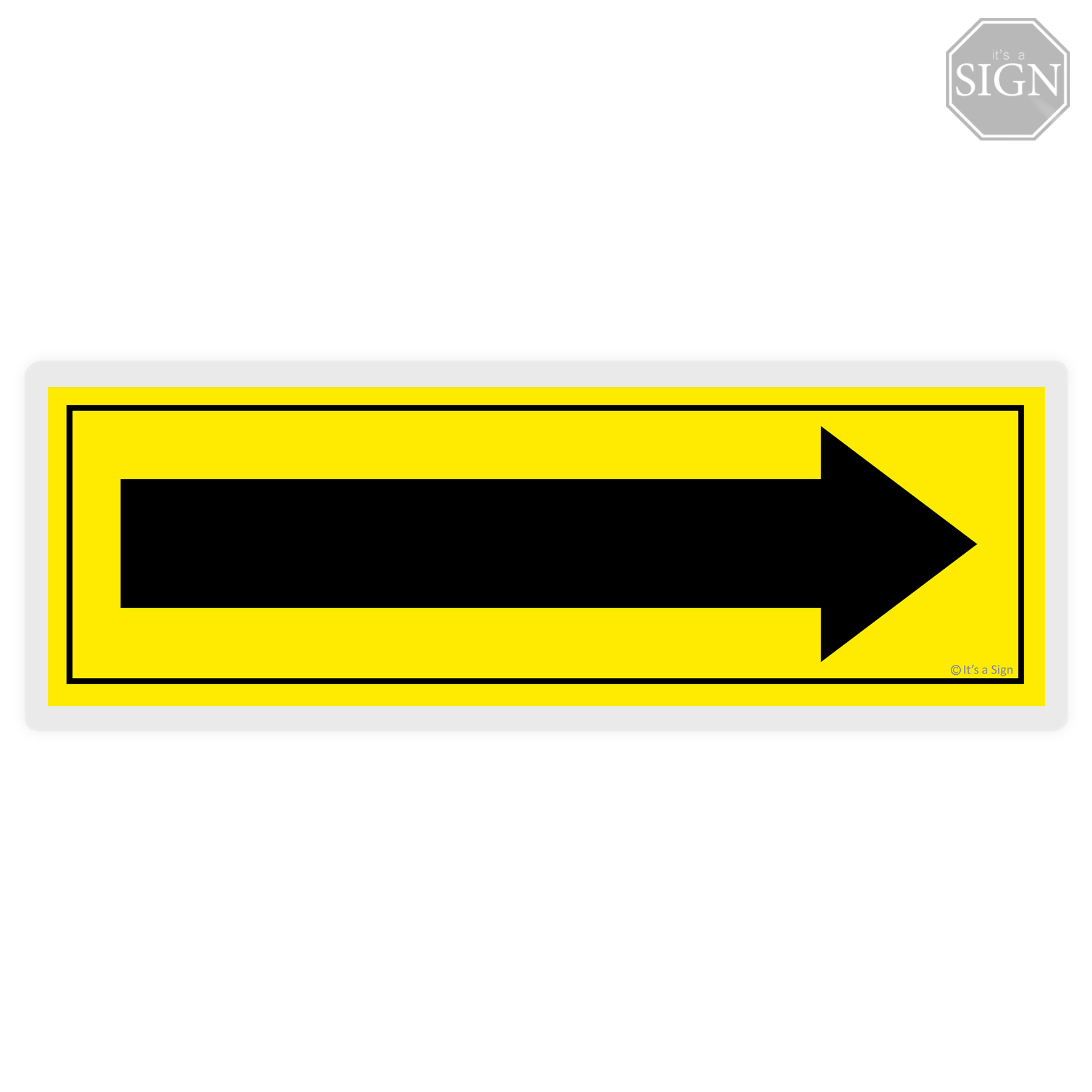 Arrow Directions Left Right Sign - Laminated Signage Label - 4 x 11 ...