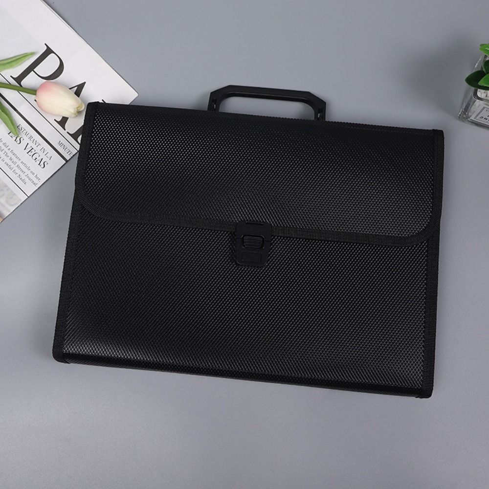 MMLUCK Hand Held Office Paper Folder Briefcases Storage Wallet School Document Organ Bag Document Organiser A4 File Folder Expanding File Bag