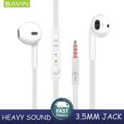 Bavin Earphones with Volume Control, Noise Cancellation, and Mic