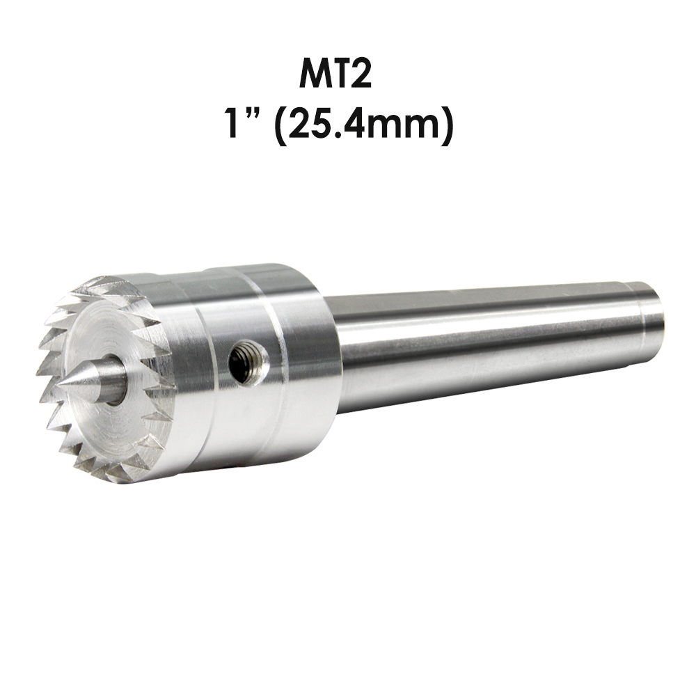 Wood Lathe Drive Center Turning Spur MT1 MT2 with Spring Loaded Point