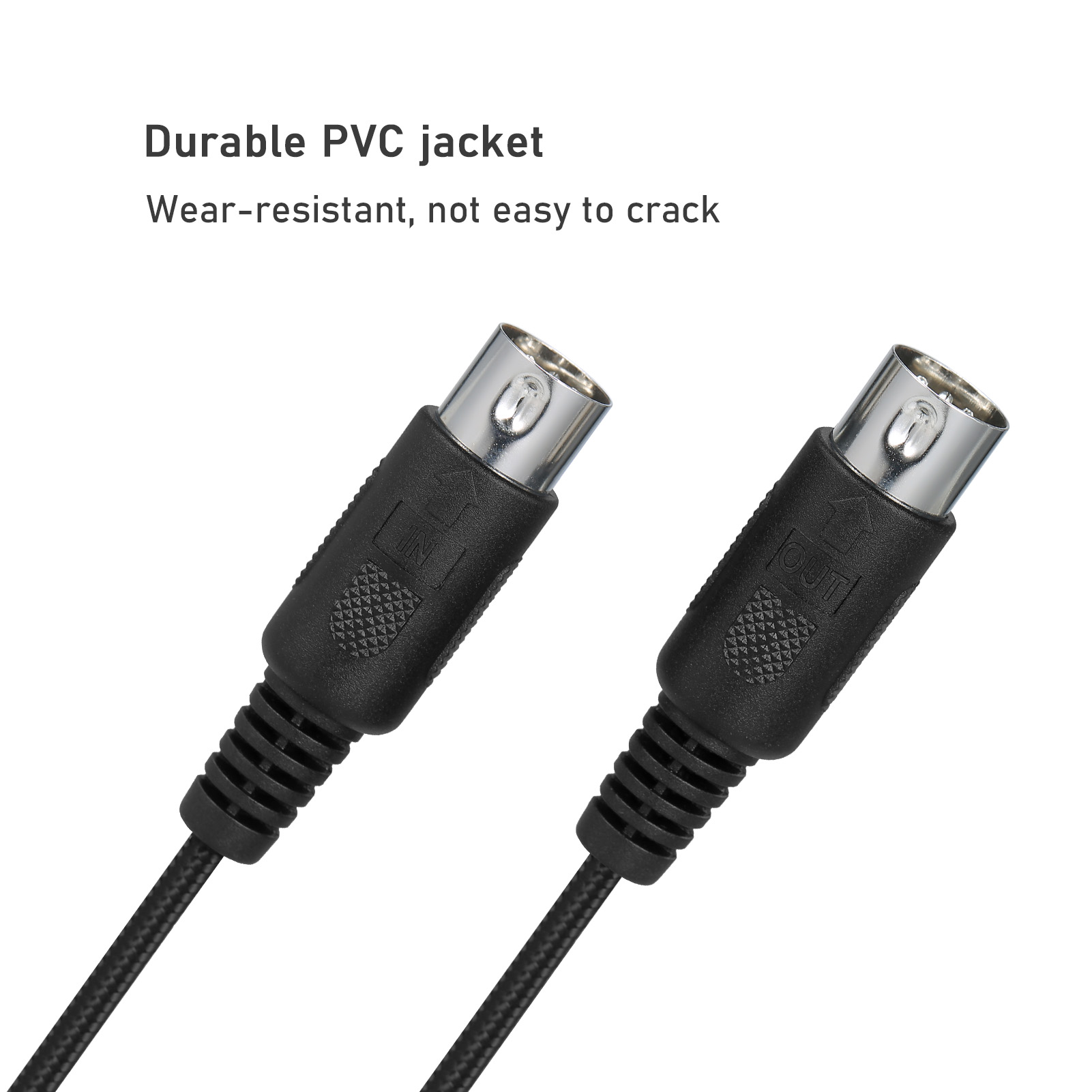 IVU CREATOR Universal MIDI Cable 5 Pin MIDI to USB Cable Converter Adapter Compatible with Various OS