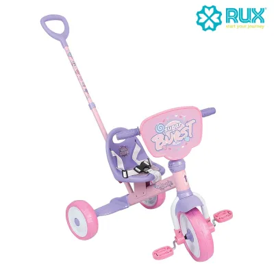 RUX Push Handle Stroller Trike, Tricycle, Bike, Bicycle for Kids | Tricycle Bike | Toddler Bike | Stroller for Kids | Kids Tricycle | Toys for Kids | Toys for Boys, Girls | Bike for 1 to 4 years | Toys for 1 to 4 years