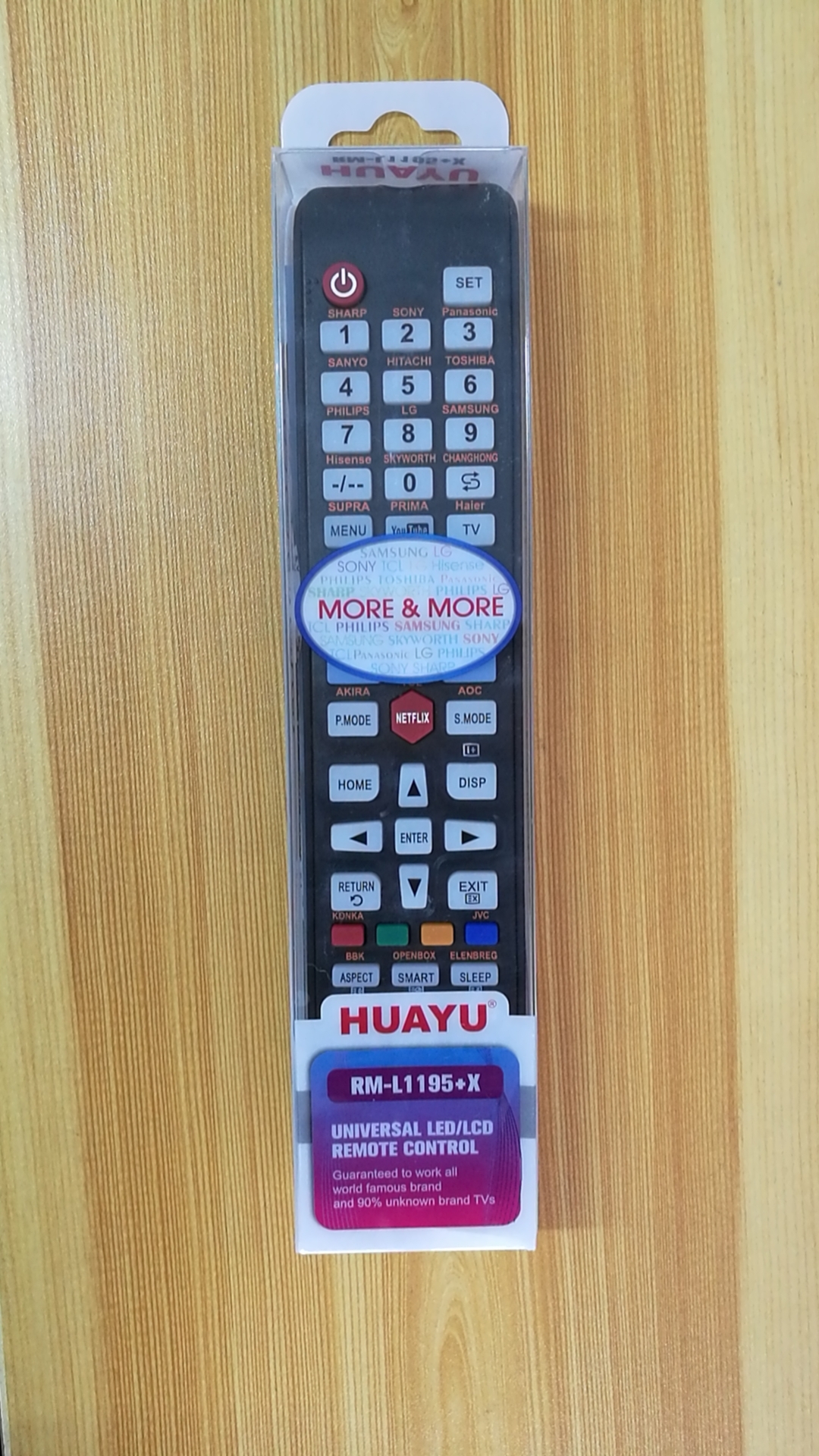 Huayu RML1195+X Universal Smart TV Remote Control with Home Apps