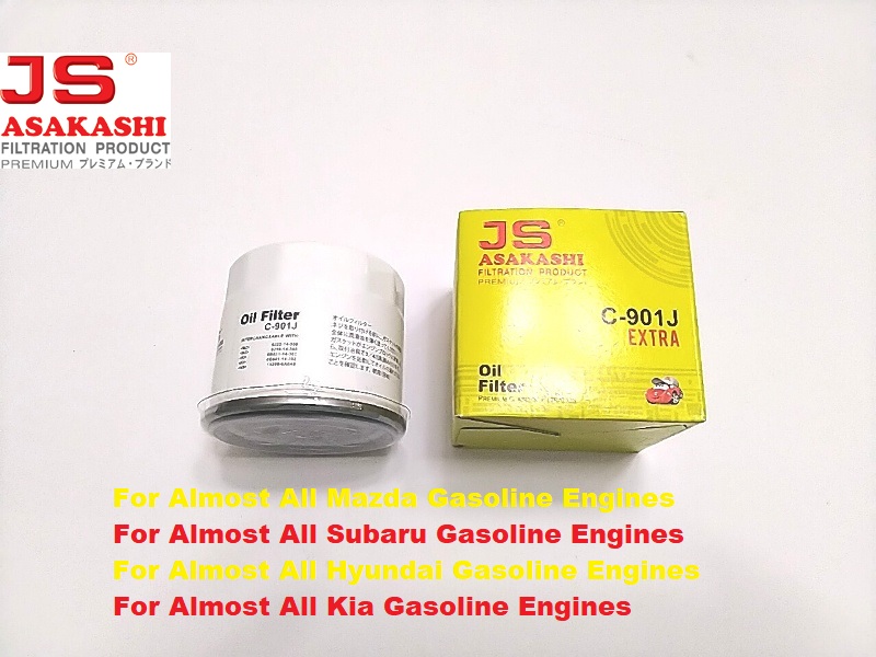 JS Asakashi Oil Filter C901J for Toyota 86, Subaru Brz, Mazda Miata