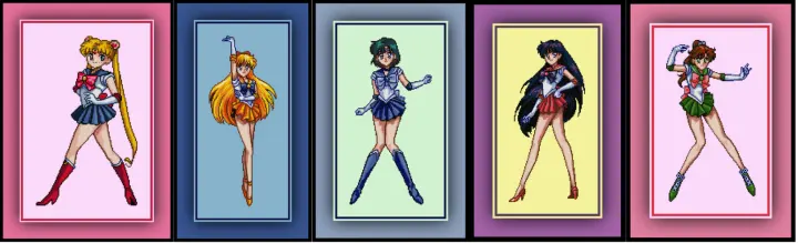 Complete Cross Stitch Set Sailor Moon 14ct Lazada Ph