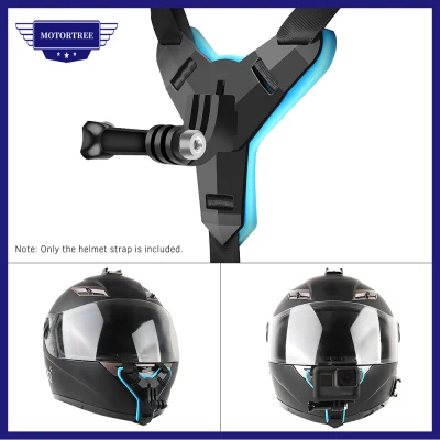 【COD】Full Face Helmet Chin Mount Jaw Holder Motorcycle Helmet Strap for GoPro Hero 7/6/5/4/3 SJCAM sj5000/6000/7000 DJI Osmo Action XIAOYI Sports Action Camera for Motorcycling