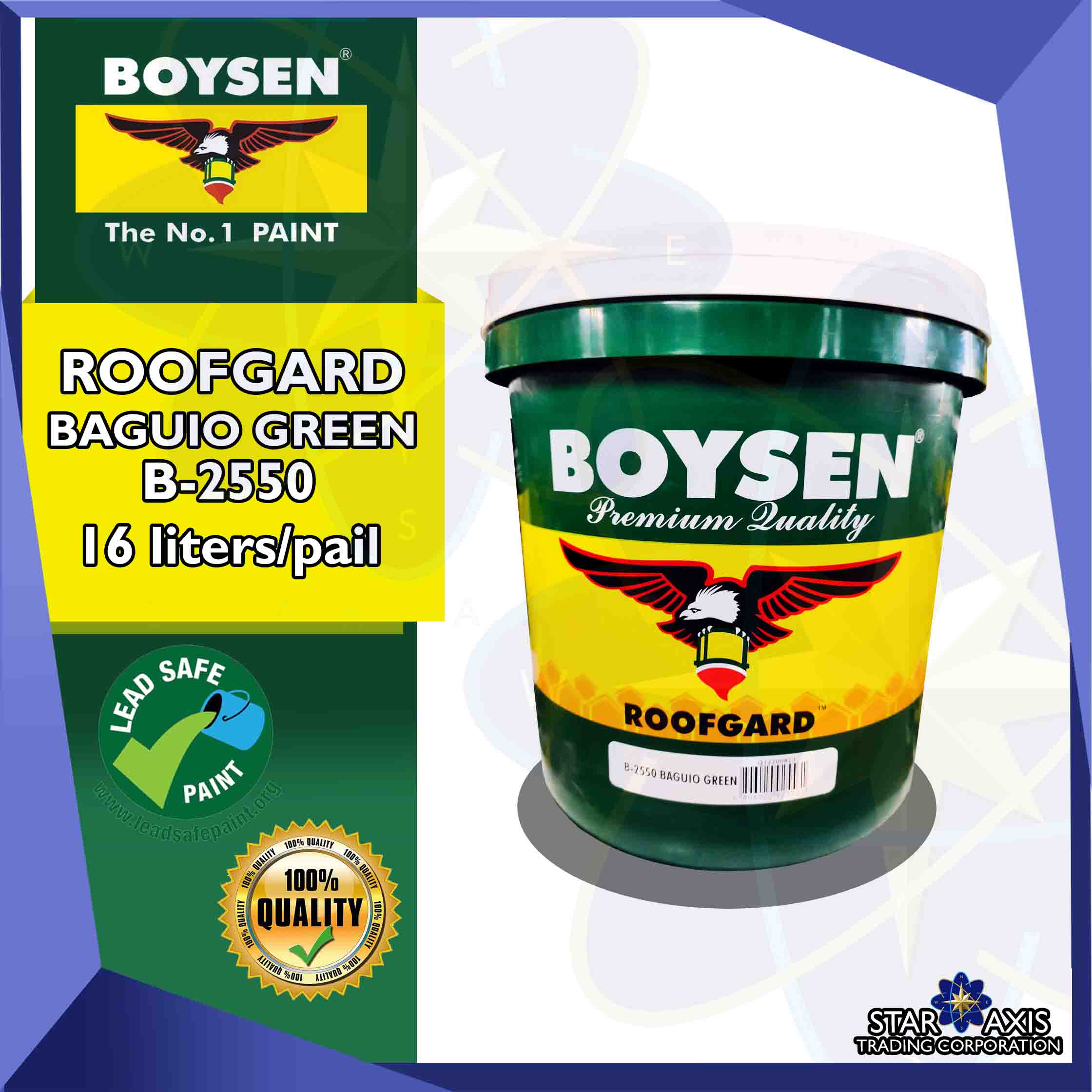BOYSEN ROOFGARD BAGUIO GREEN B2550 16L Lazada PH