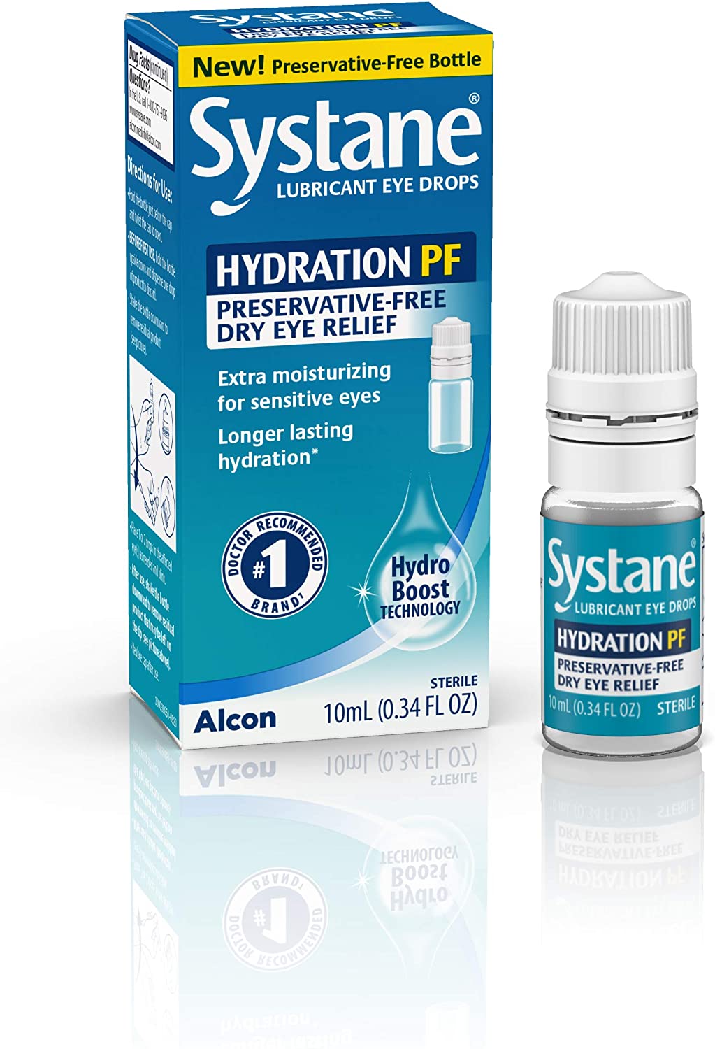 Systane Hydration PF Lubricant Eye Drops with Hydro Boost Technology 0.34 fl.ounces per 10