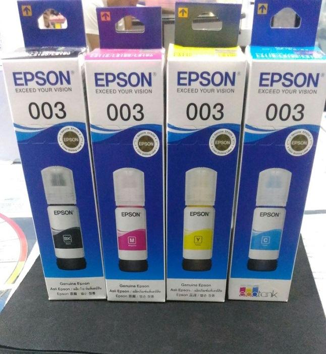 Epson 003 T00V Genuine Ink Bottle Set (Black,Cyan,Magenta,Yellow ...