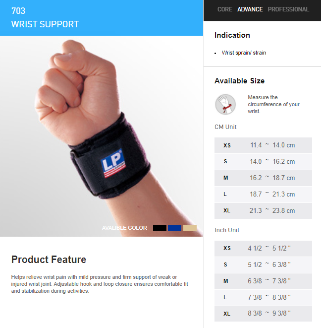 LP SUPPORT 703 WRIST SUPPORT Lazada PH