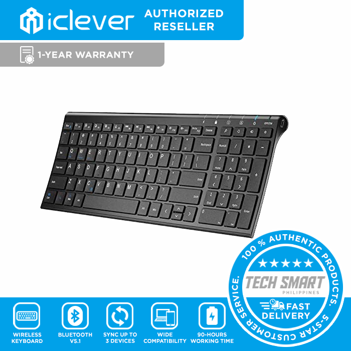 iClever BK10 Bluetooth Keyboard, Universal Wireless Keyboard