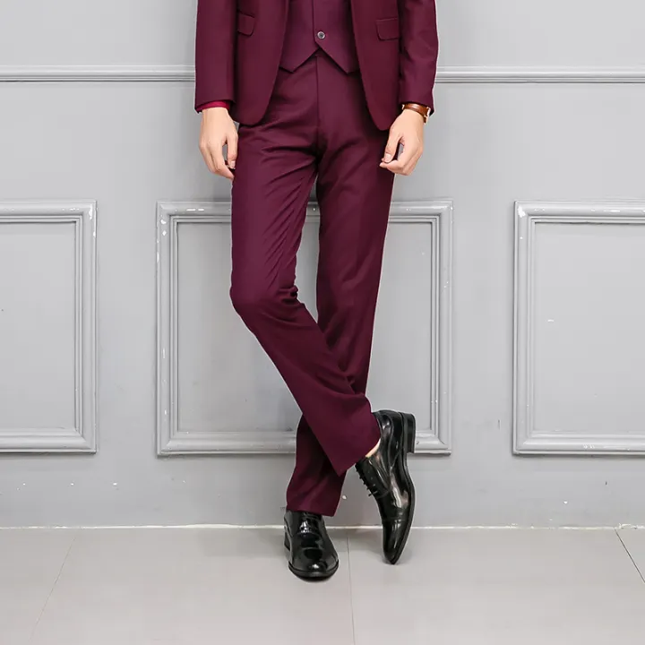 Suit Pants Men S Straight Draping Black Slim Fit Men S Suit Pants Tight Winter Men S Casual Pants Korean Style Suit Pant Lazada Ph