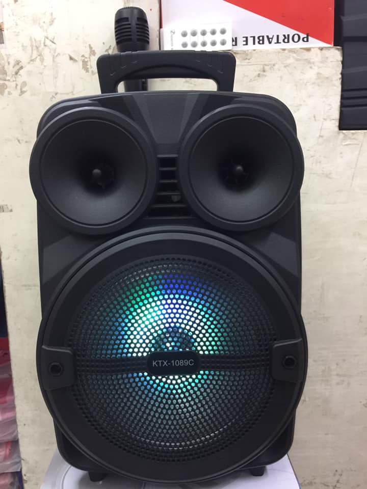 KTX1089C 8inches Portable Wireless Karaoke Bluetooth Speaker with FREE