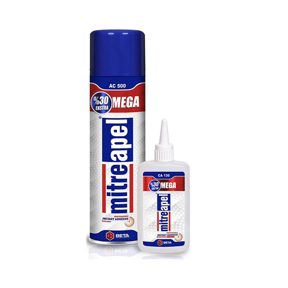 Mitreapel Super CA 130 Instant Adhesive 4.5 Oz With AC 500 Spray