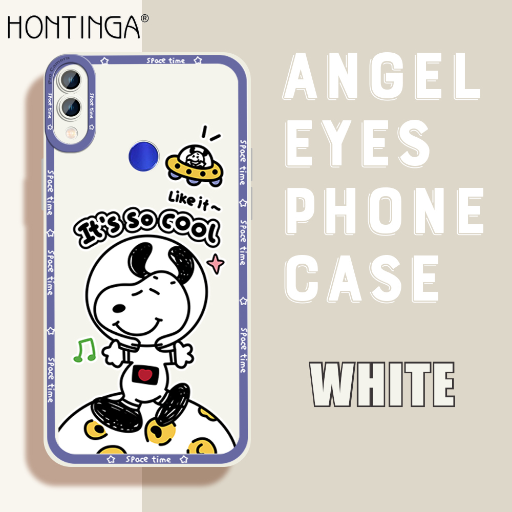 Hontinga Casing Case For Xiaomi Redmi Note 7 Note7 Pro Note 8 Pro Case Cartoon Snoopy Square Soft Silicone Full Cover Camera Protection Shockproof Rubber Cases Back Cover Phone Casing Softcase For Boys Girls