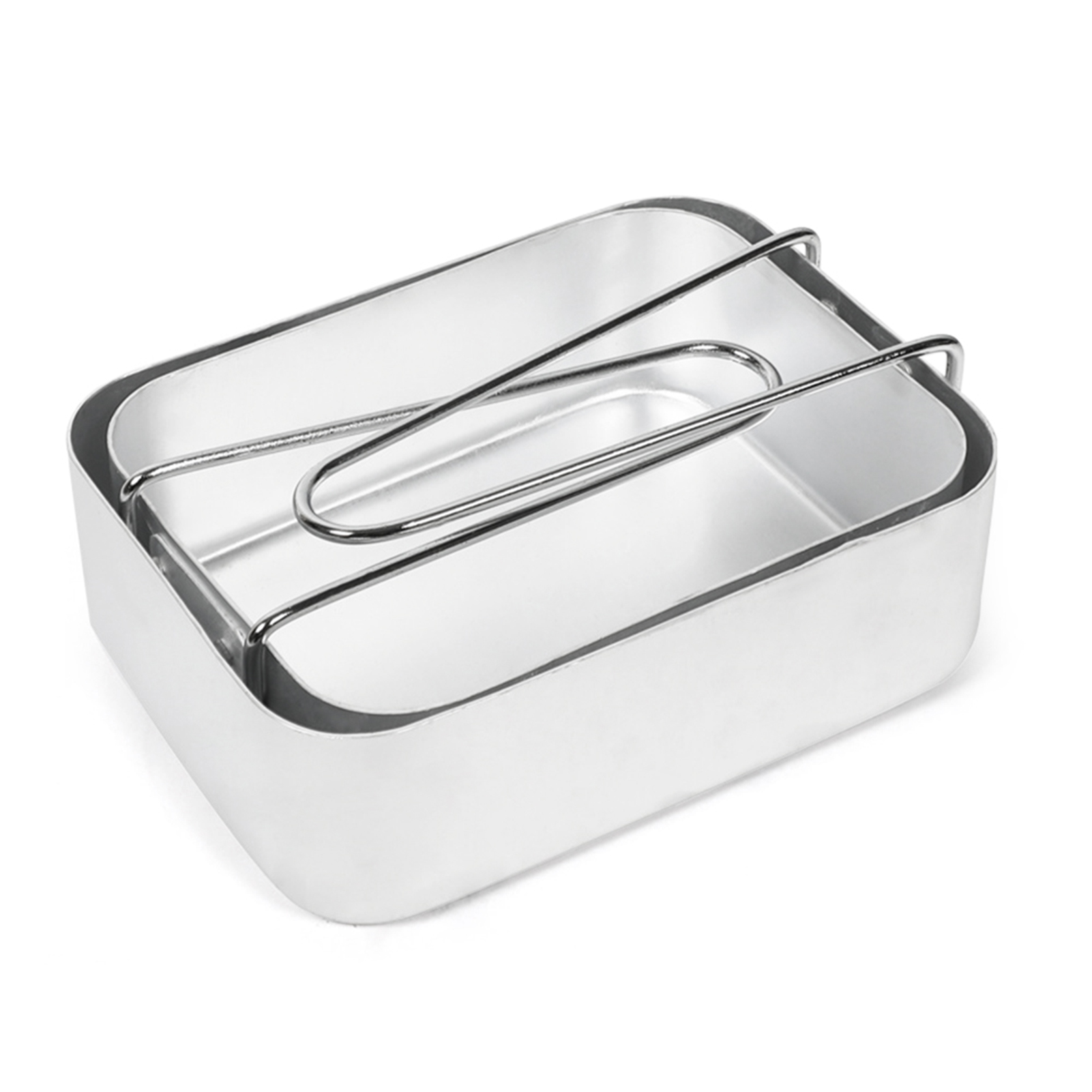 TOMSHOO 2pcs Mess Tin Kit Aluminum Camping Cookware Set Cooker Lunch Box Food Container for