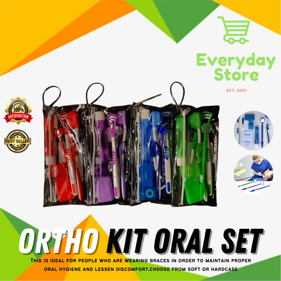 Ortho Kit Oral kit Tongue cleaner OrthoWax ortho Brush Lazada PH