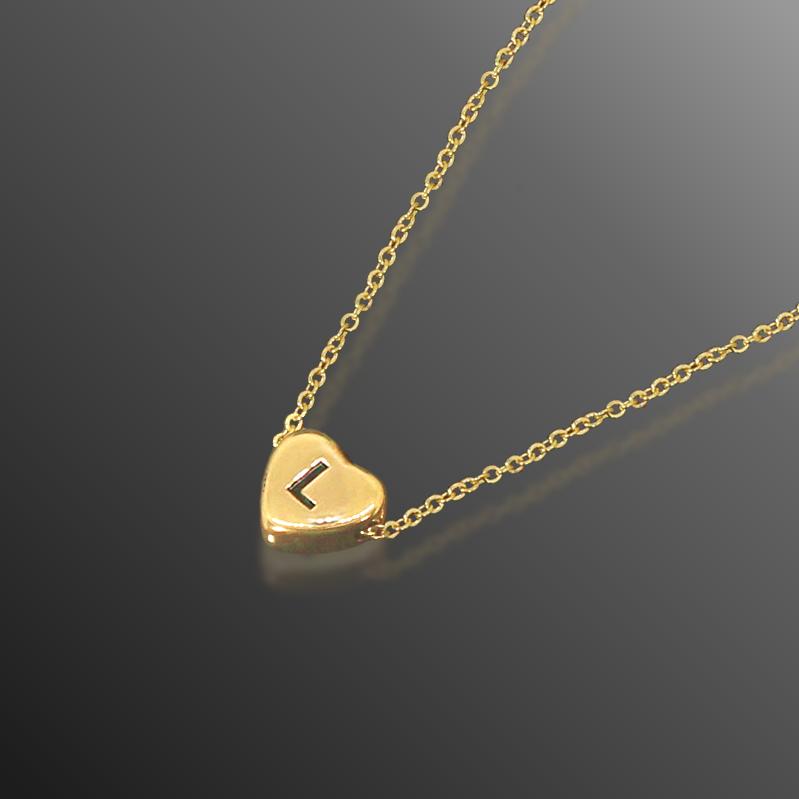 l heart necklace