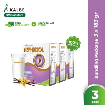 Nephrisol Vanilla 185 grams Low Protein Milk (3 x 185 grams)