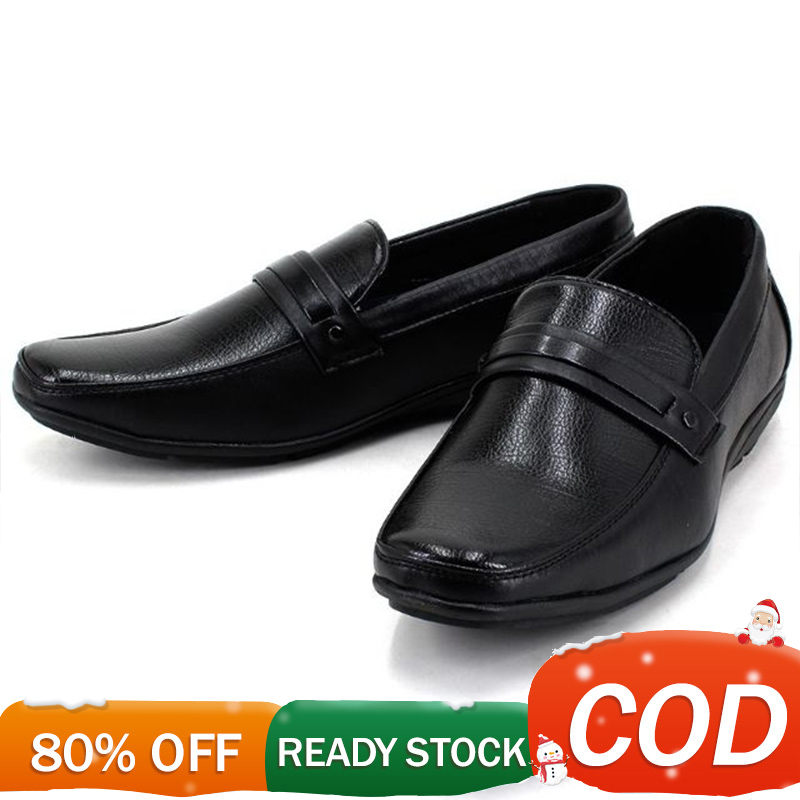 black leather shoes casual