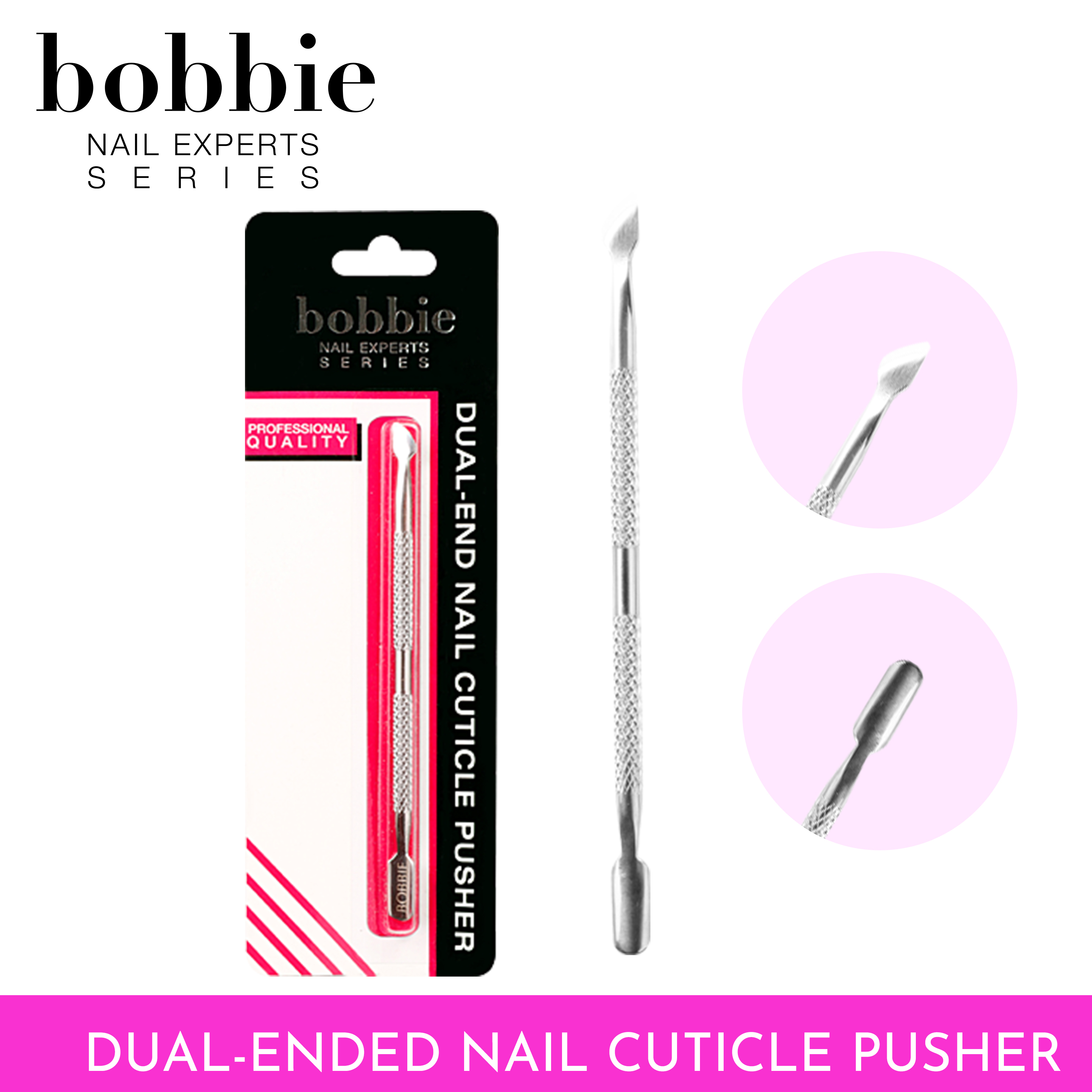 Bobbie Nails Nail Experts Series DualEnded Nail Cuticle Pusher Lazada PH