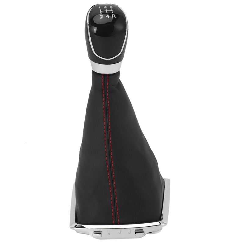 5 Speed Gear Stick Shift Knob & Dust Boot Cover for Ford Focus MK2 2005-2012