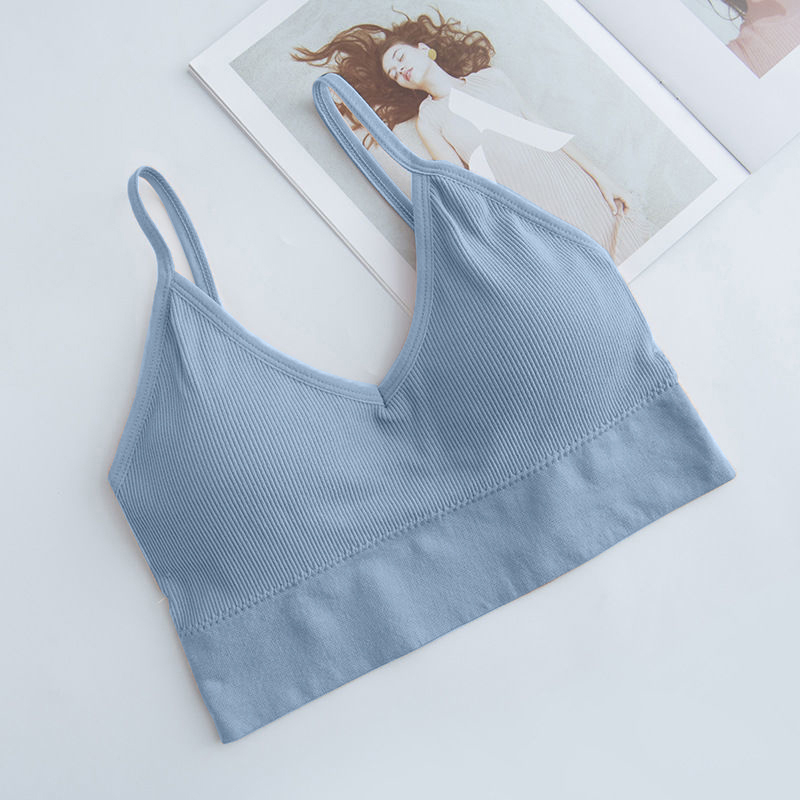 HCHMALL Seamless Bra U Back Wrapped Chest Sexy Nightwear Bra Soft Wear Beauty Back Running Yoga