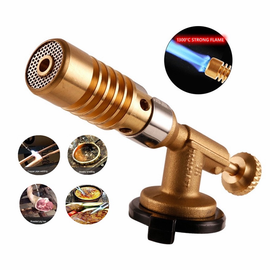 All Bronze Welding Nozzle Blow butane Torch gun Propane Gas Plumbing
