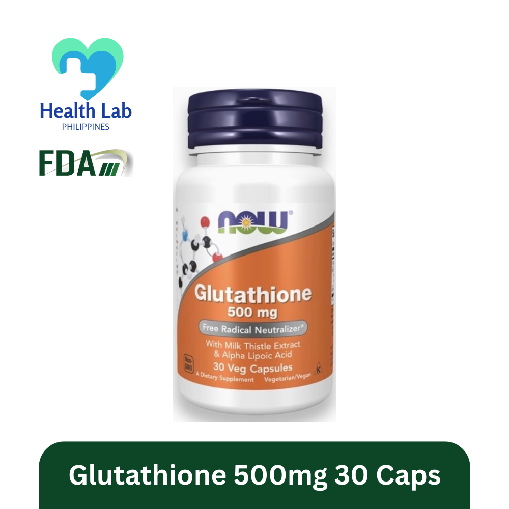 NOW Foods Glutathione 500mg (30 Capsules) Glutathione Capsules For Health  Milk Thistle Extract Supplement Alpha Lipoic Acid Capsules 30 Capsules  Dietary Supplement - Lazada