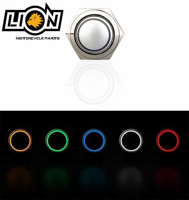 LION Motorcycle Halo Angel Eye Light Switch Hazard Switch(PLAIN